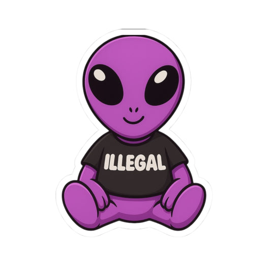 Purple Alien Sticker!!!!