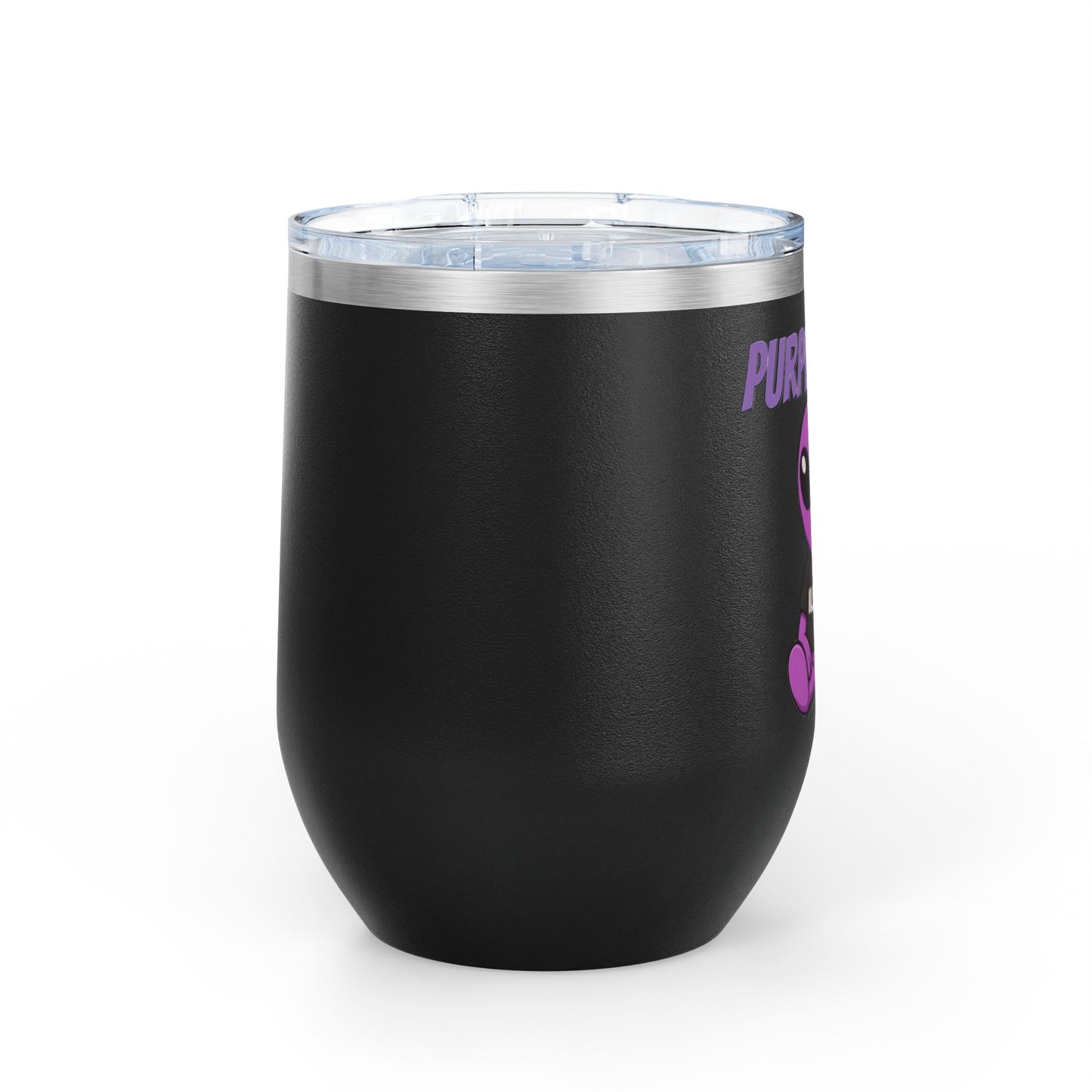 Purple Alien Illegal Wine Tumbler - 12oz Insulated Travel Cup