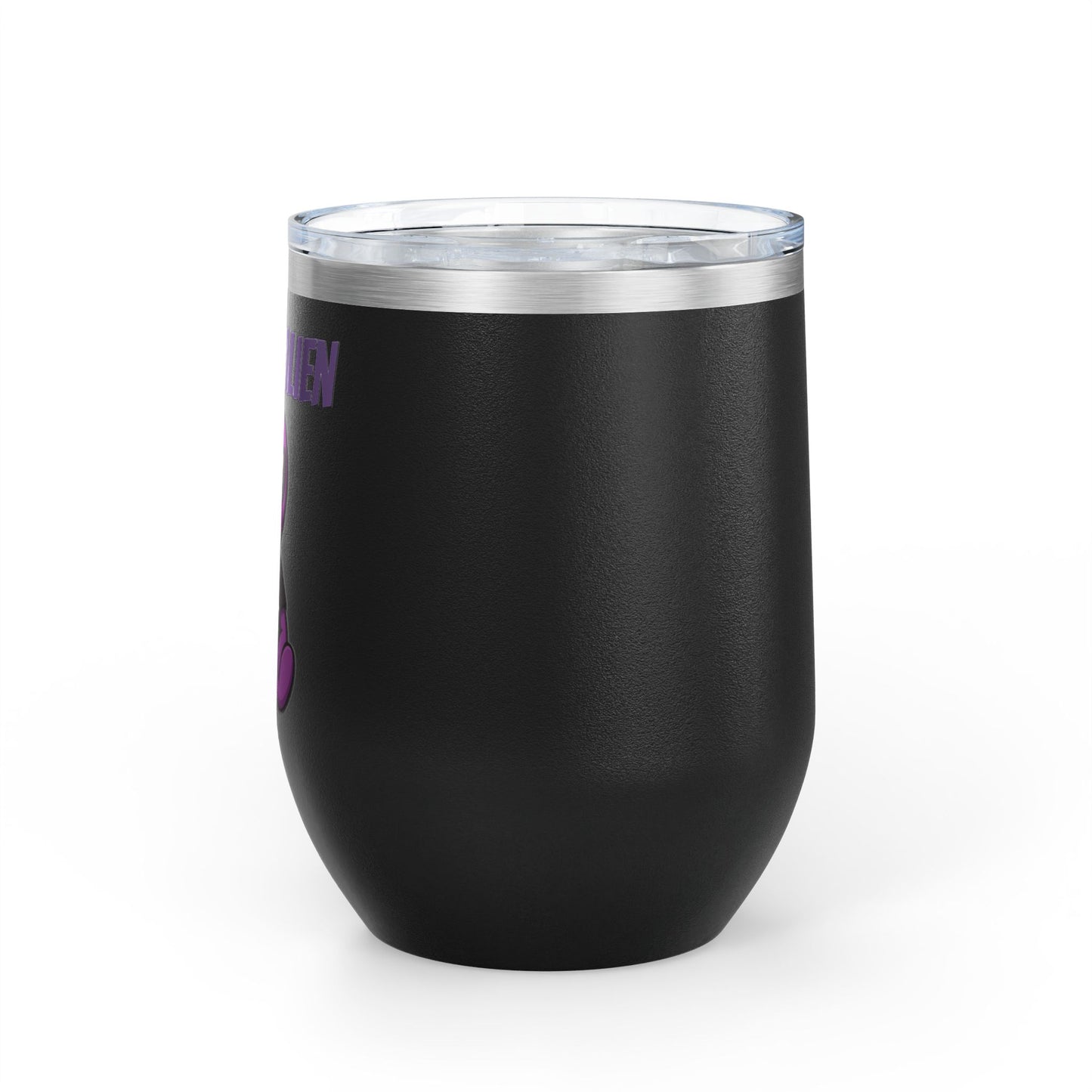 Purple Alien Illegal Wine Tumbler - 12oz Insulated Travel Cup