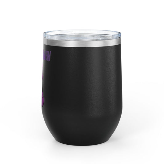 Purple Alien Illegal Wine Tumbler - 12oz Insulated Travel Cup