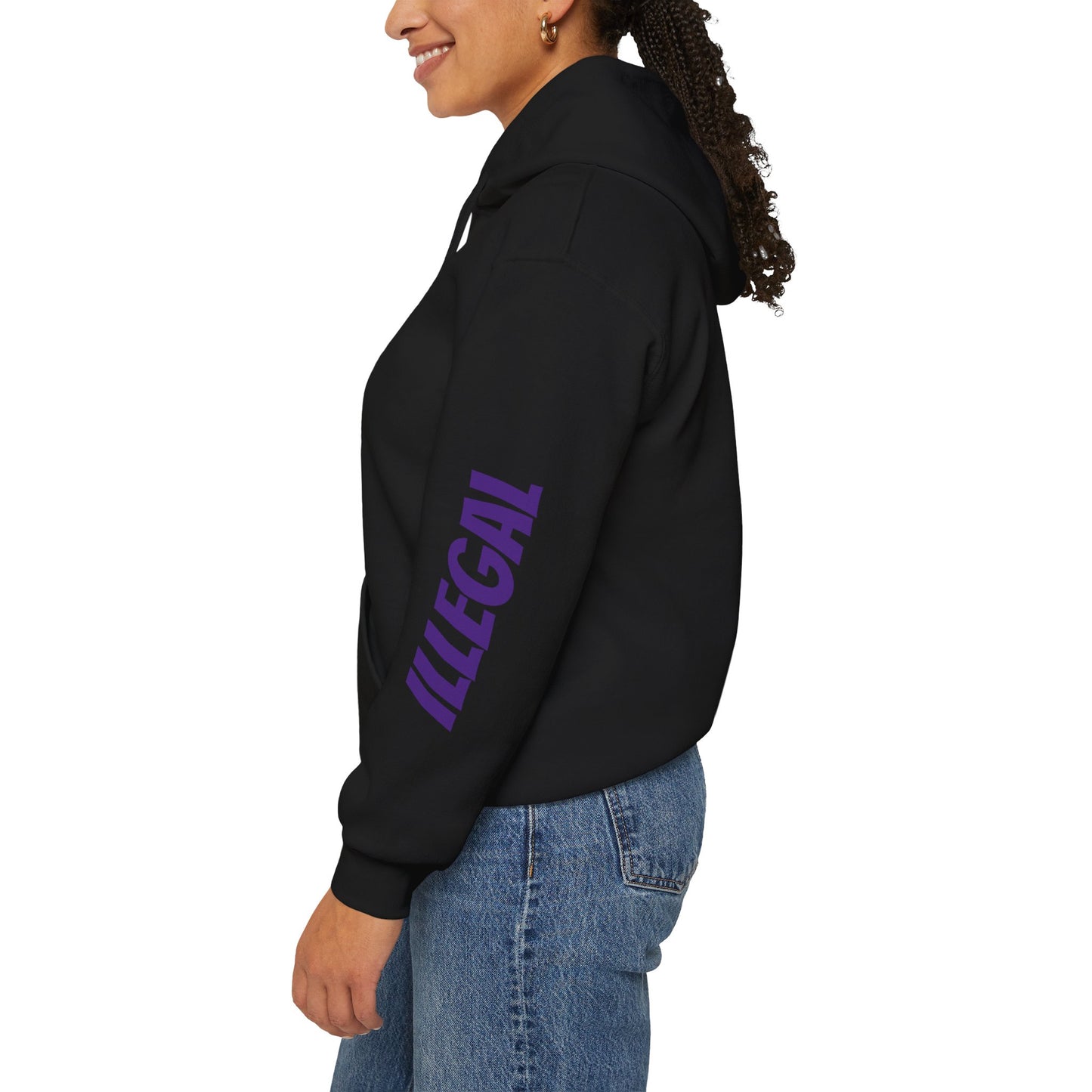 The Coolest Purple Alien Print Hoodie Ever!!!!!