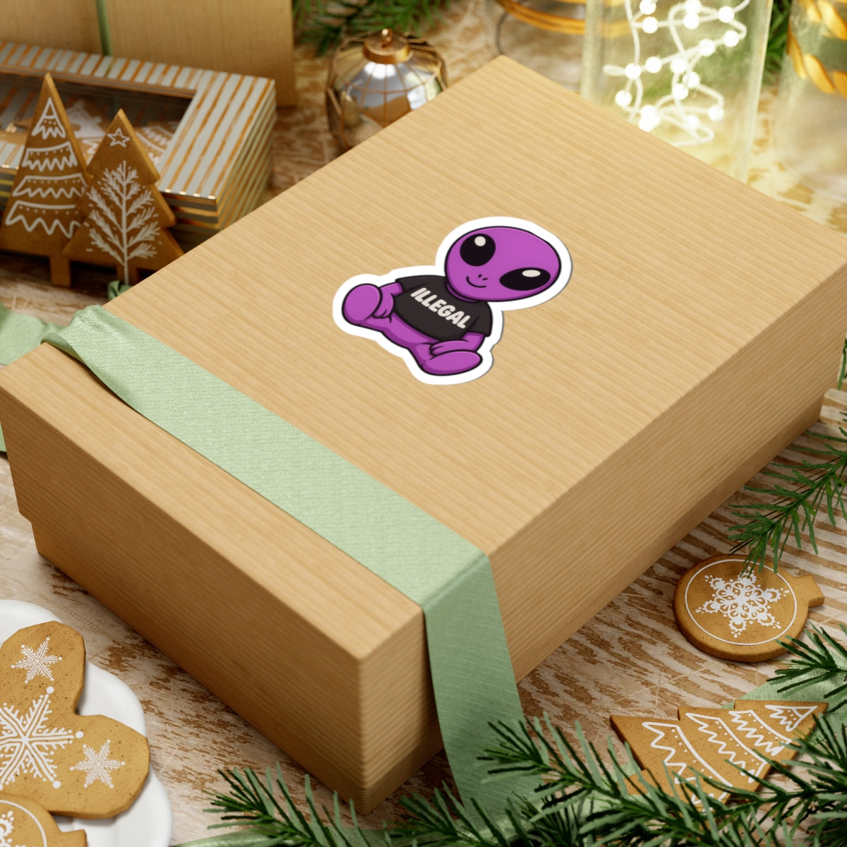 Purple Alien Sticker!!!!