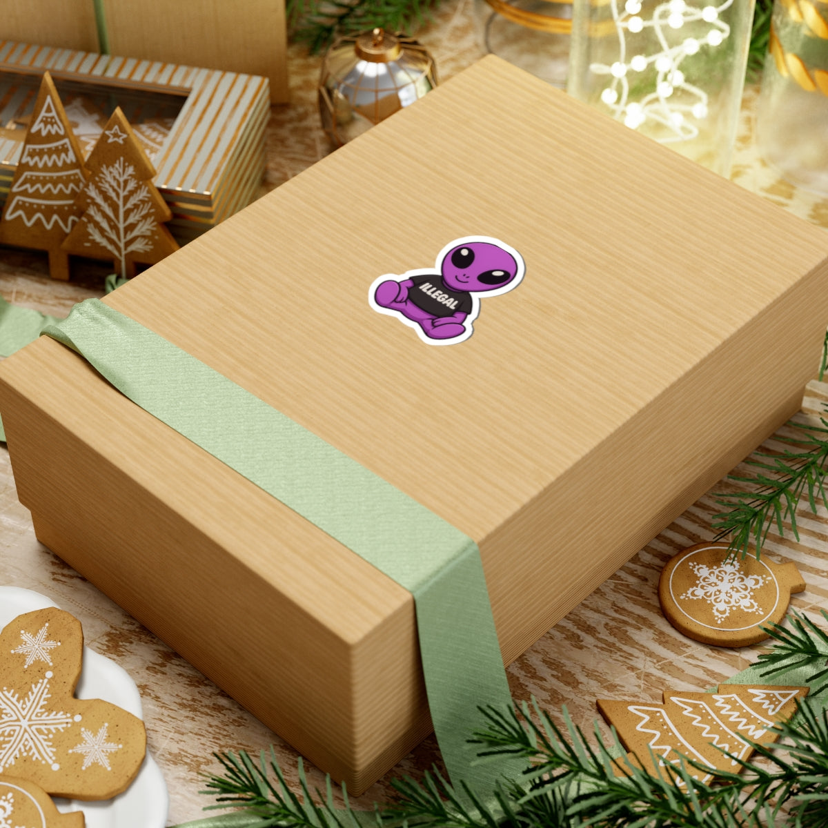 Purple Alien Sticker!!!!